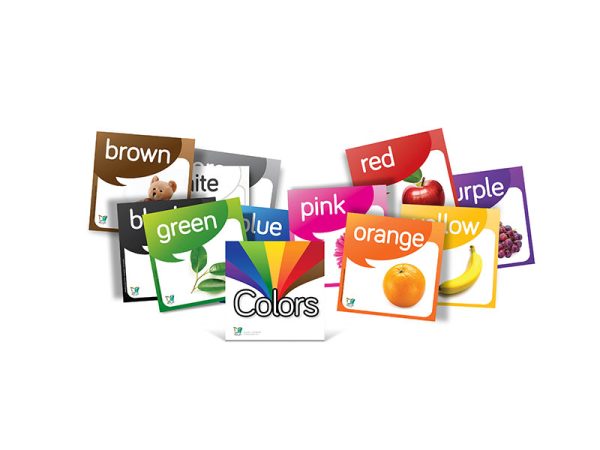 ערכת כרטיסיות צבעים באנגלית / COLORS CARDS