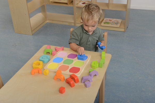 מרכיבים פרחים ומגדלים פאזל עץ
