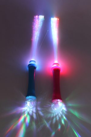 שרביט סיבים אופטים קטן כחול אדום