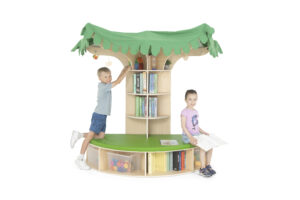 ספריית בית העץ פינתית מעוגלת